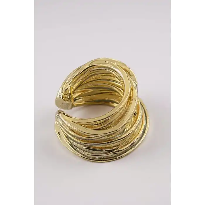 Altın Renk Ear Cuff (Tek)