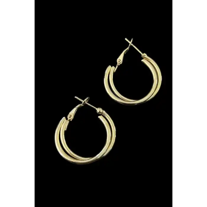 Altın Renk 20MM Halka Küpe (Çift)