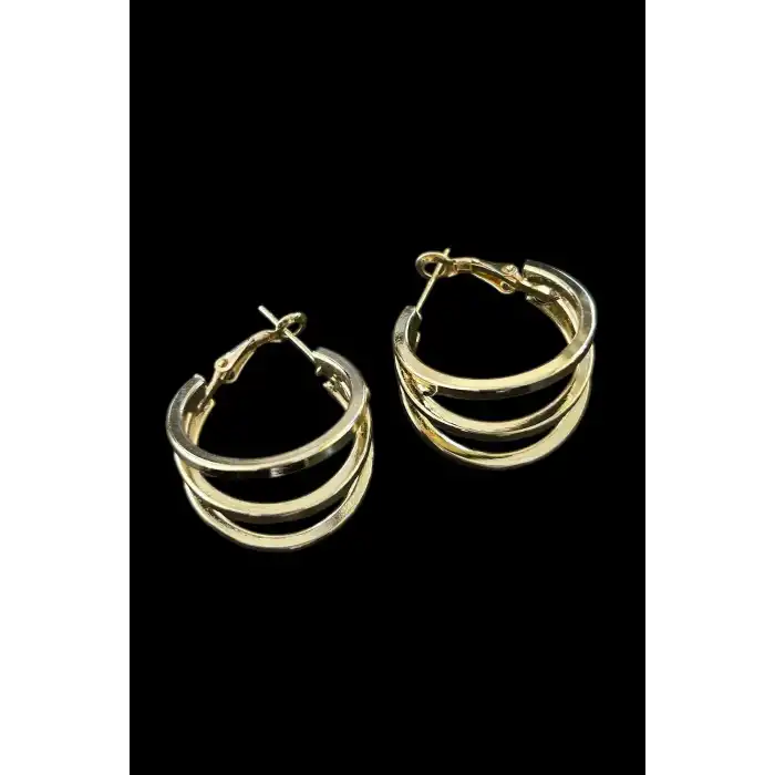 Altın Renk 20MM Halka Küpe (Çift)
