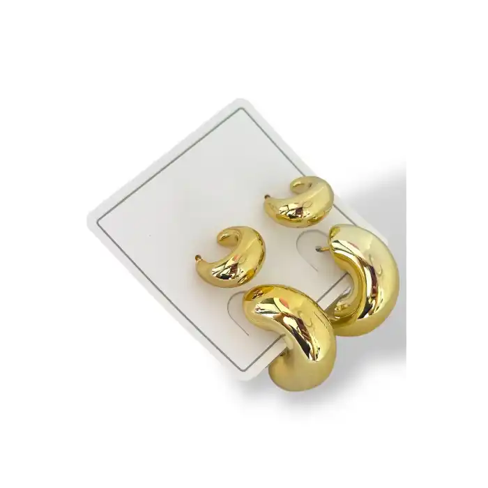 Altın Renk 4lü Küpe Set