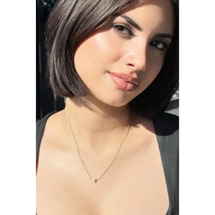 Altın Renk Ayıcık Figürlü Kolye