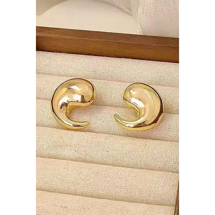 Altın Renk Çelik Küpe (Çift)