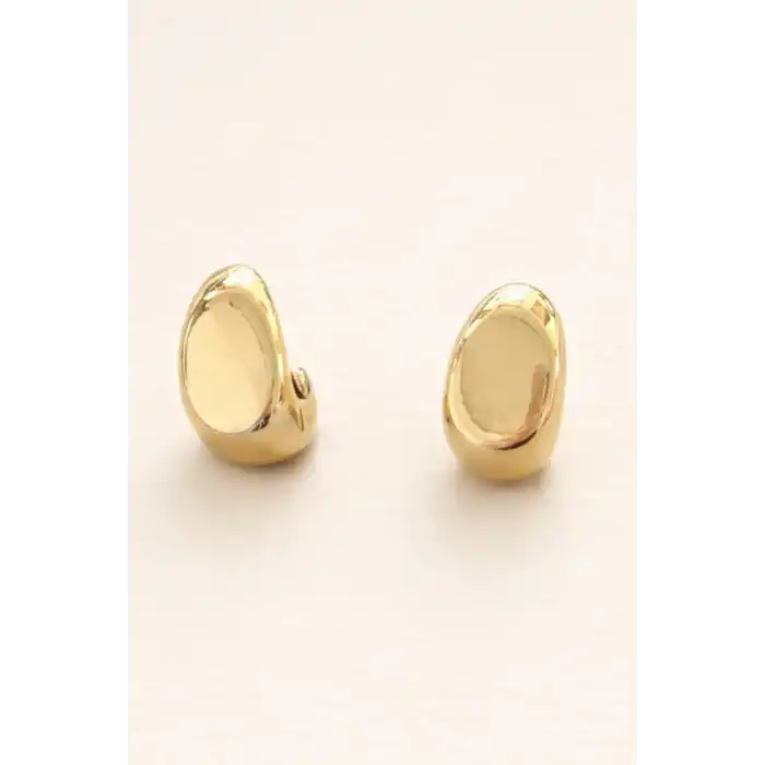 Altın Renk Çelik Küpe (Çift)