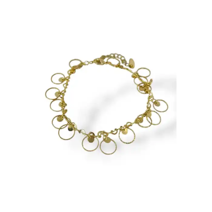 Altın Renk Halka Detaylı YSX Halhal