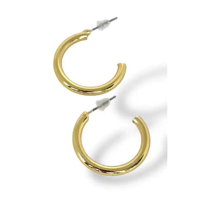 Altın Renk Halka Küpe