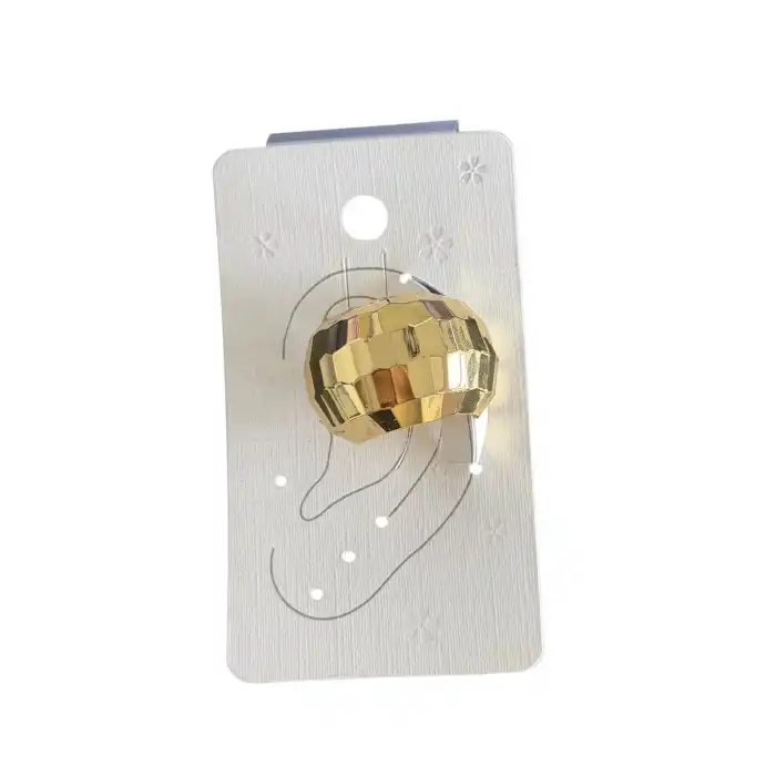 Altın Renk Kıstırmalı Tx Ear Cuff (Tek)