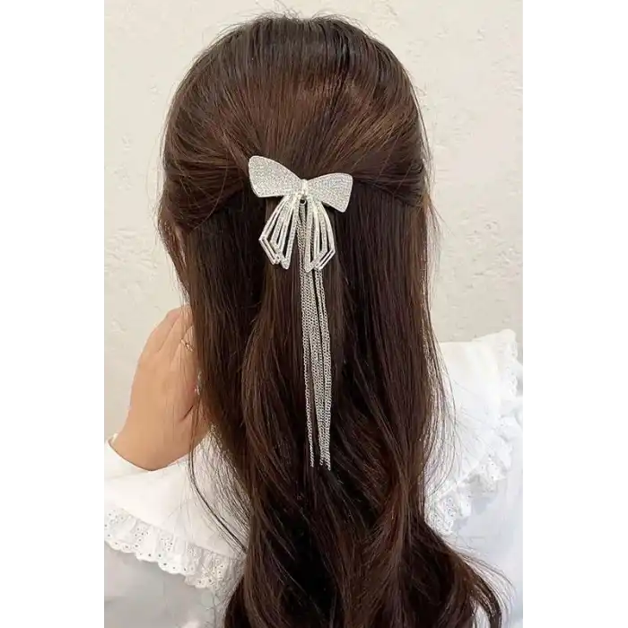 Altın Renk Kurdele Figürlü Taşlı Otomat Toka