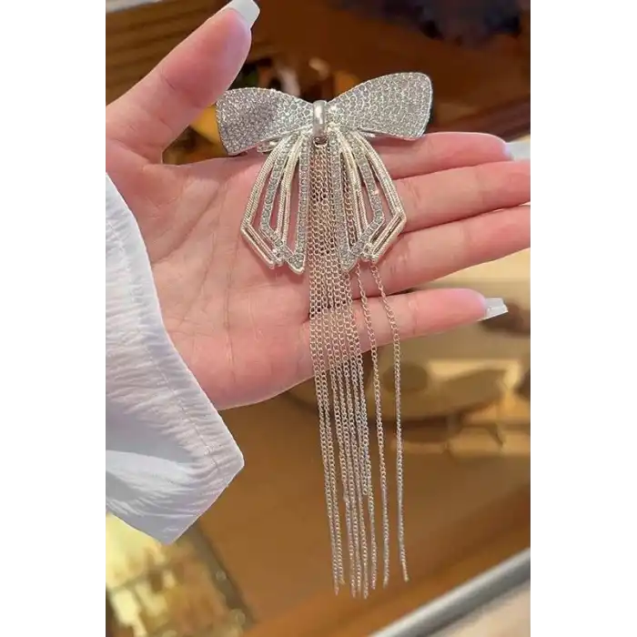 Altın Renk Kurdele Figürlü Taşlı Otomat Toka