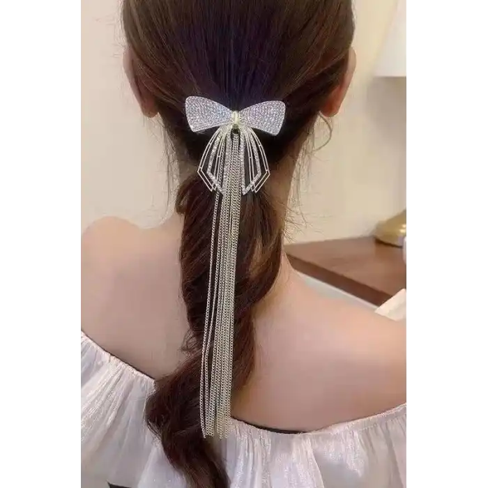 Altın Renk Kurdele Figürlü Taşlı Otomat Toka