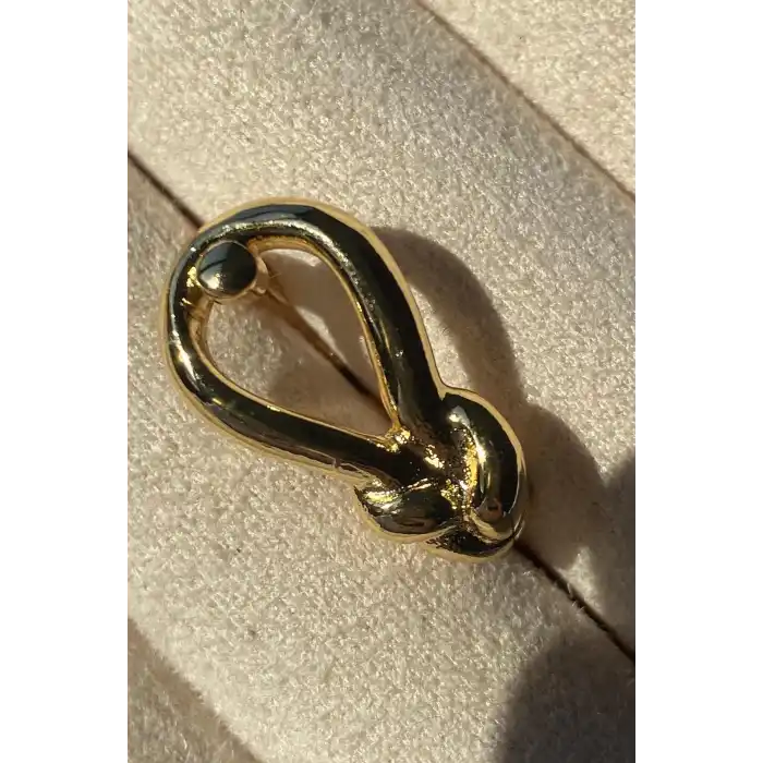 Altın Renk Metal Ayarlanabilir Yüzük