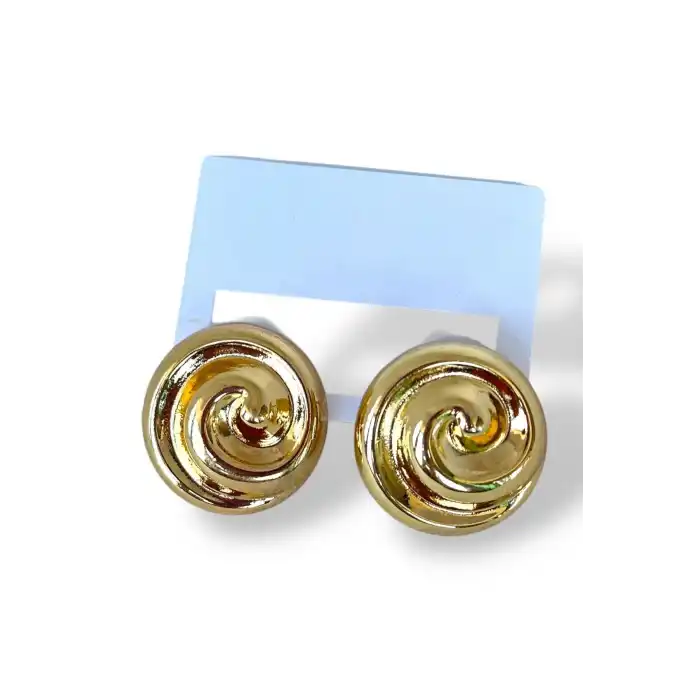 Altın Renk Metal Küpe (Çift)