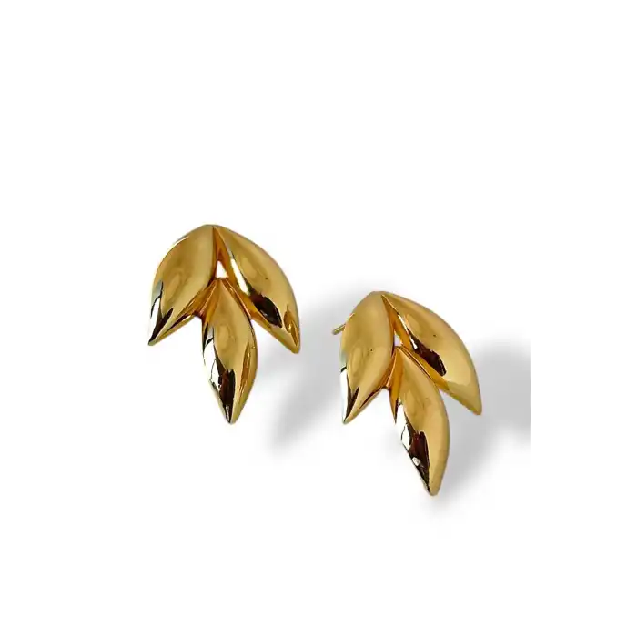 Altın Renk Metal Küpe (Çift)