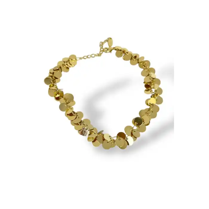 Altın Renk Pul Detaylı YSX Halhal