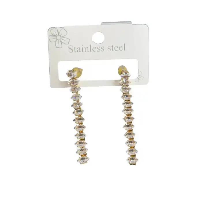 Altın Renk Su Yolu Çelik Küpe (Çift)