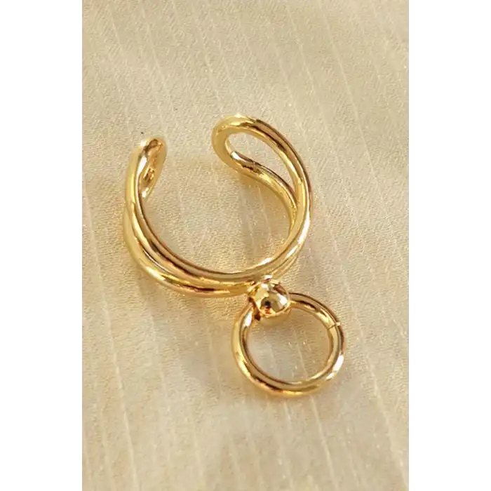 Altın Renk Tasarım Yüzük