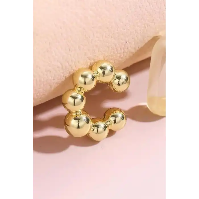 Altın Renk Tx Ear Cuff (Tek)