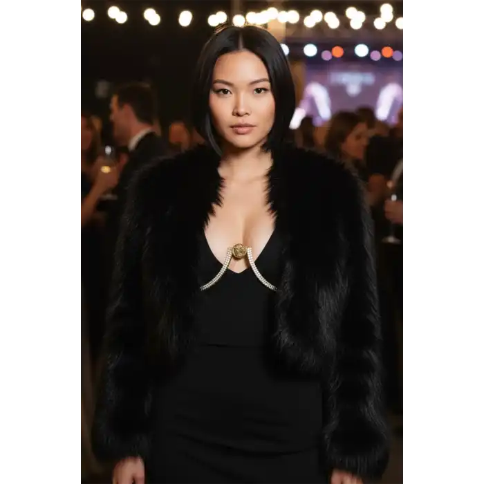 Altın Renk Vücut Aksesuarı/ Göğüs Zinciri