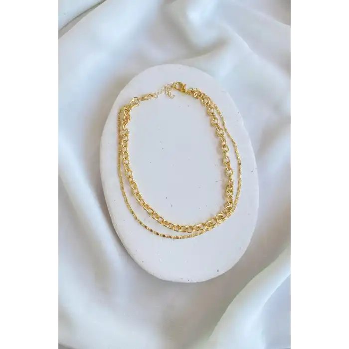 Altın Renk Zincirli Ayakkabı/Çizme Halhalı