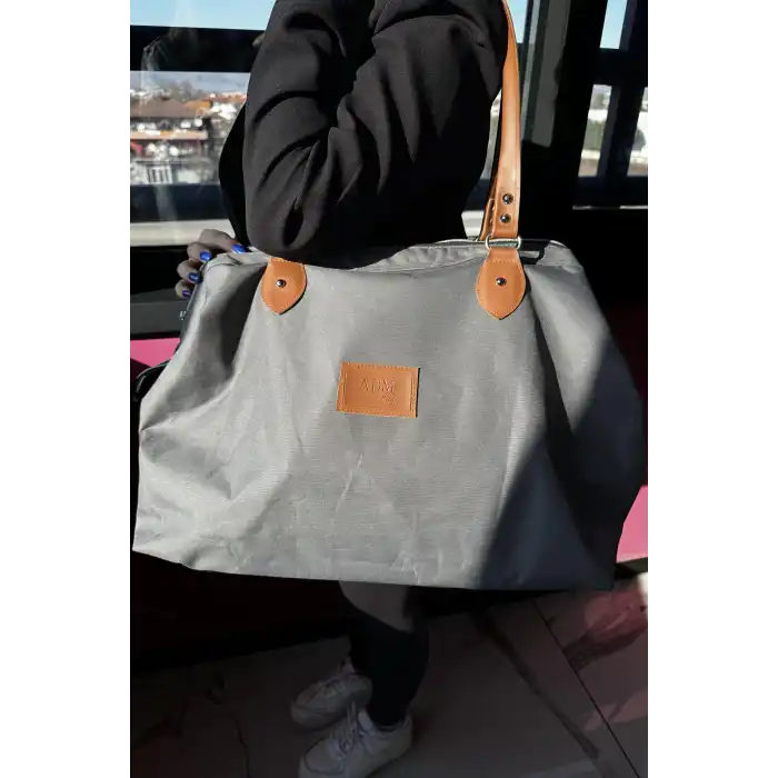 Antrasit Renk Büyük Boy El Çantası/ Seyahat Çantası