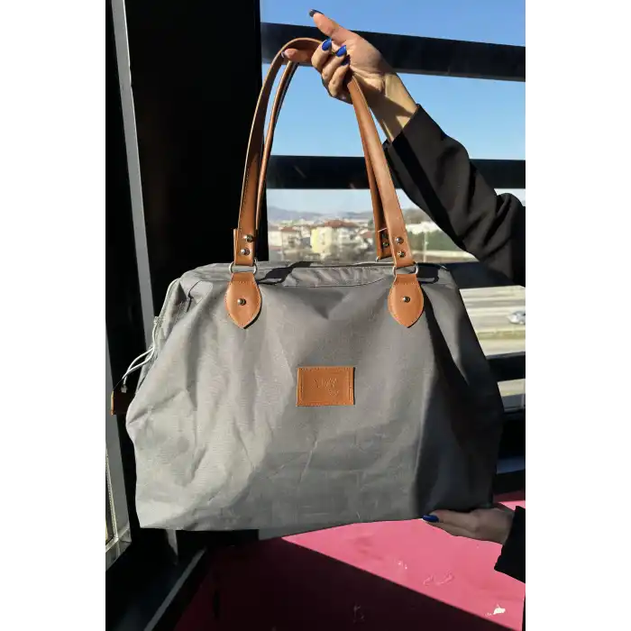 Antrasit Renk Büyük Boy El Çantası/ Seyahat Çantası