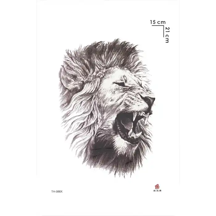 Aslan Geçici Dövme Tattoo