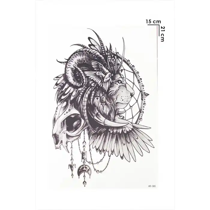 Aslan Geçici Dövme Tattoo