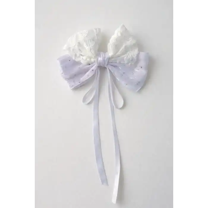 Beyaz Renk Taş Detaylı Kurdele Otomat Toka