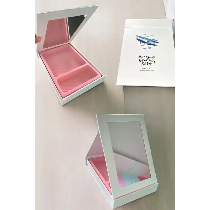 Beyaz Renk Uçurtma Figürlü Ayna Detaylı Takı Organizeri