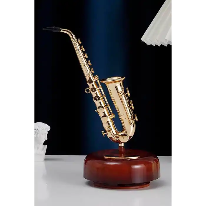 Dekoratif Saksafon Müzik Kutusu