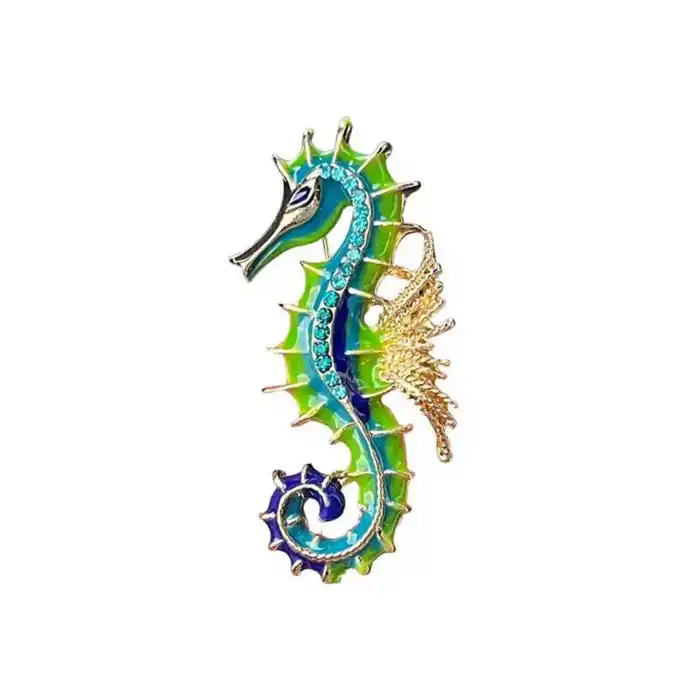 Deniz Atı Figürlü Broş