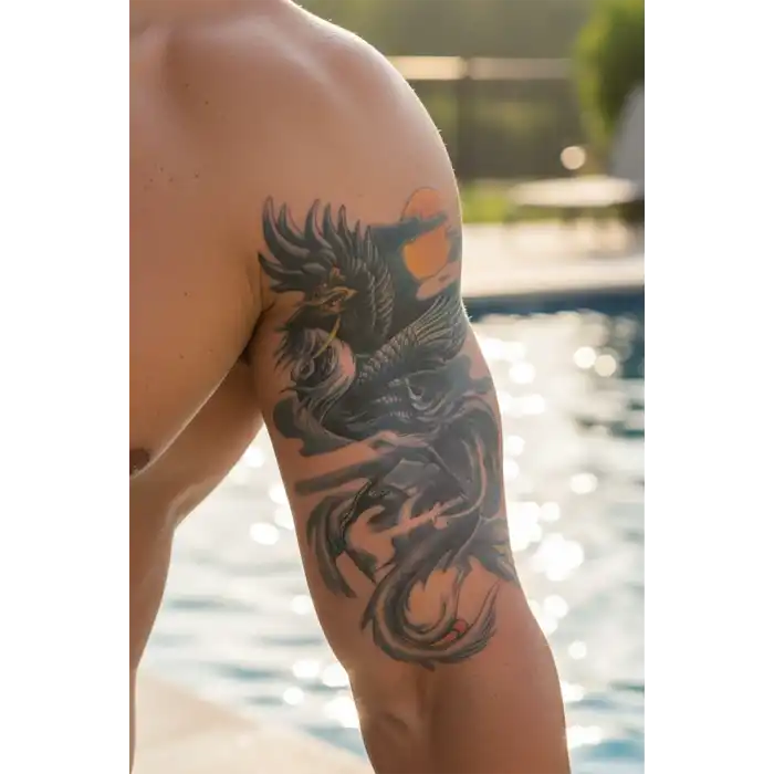 Geçici Anka Kuşu Dövme Tattoo