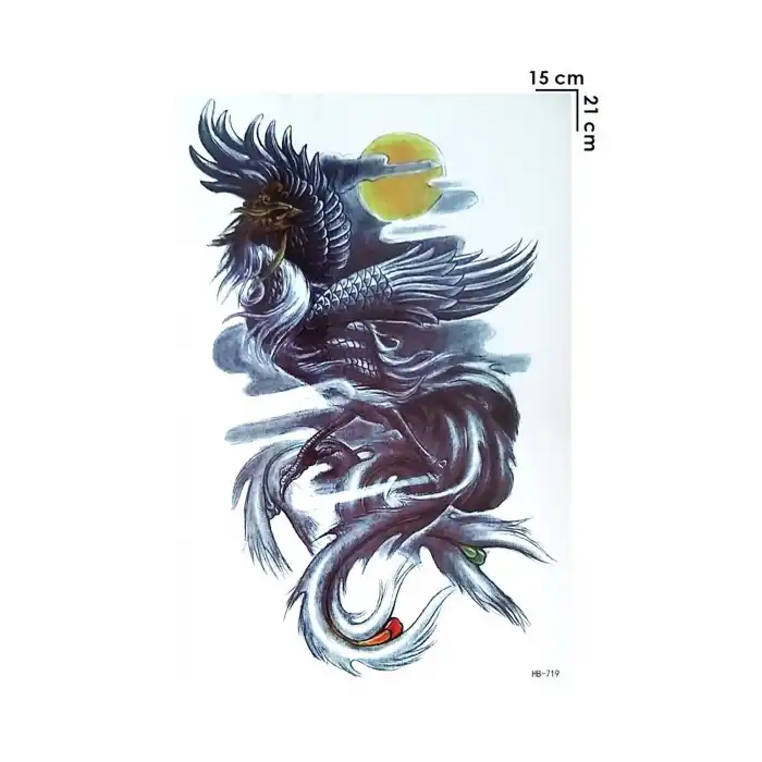 Geçici Anka Kuşu Dövme Tattoo