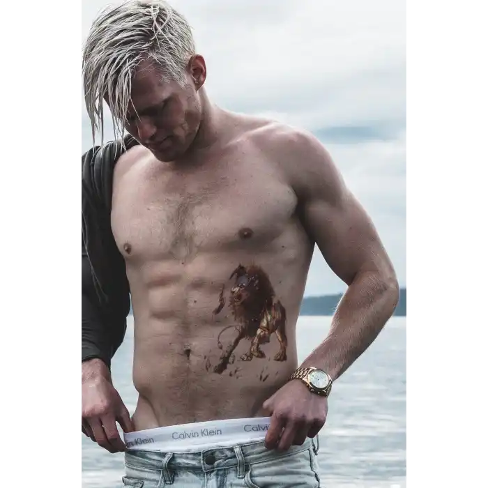 Geçici Aslan Dövme Tattoo