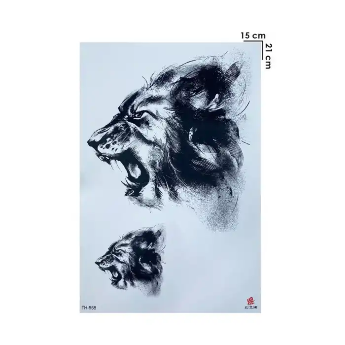 Geçici Aslan Dövme Tattoo