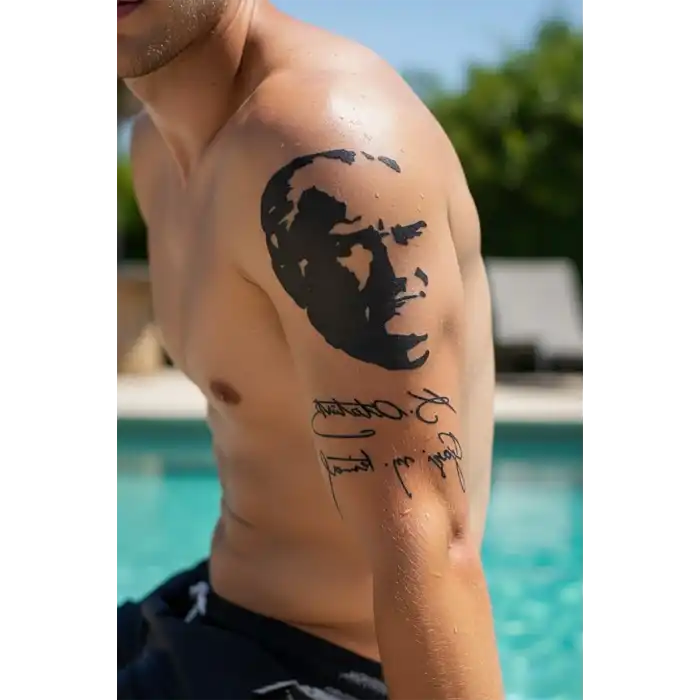Geçici Atatürk Dövme Tattoo