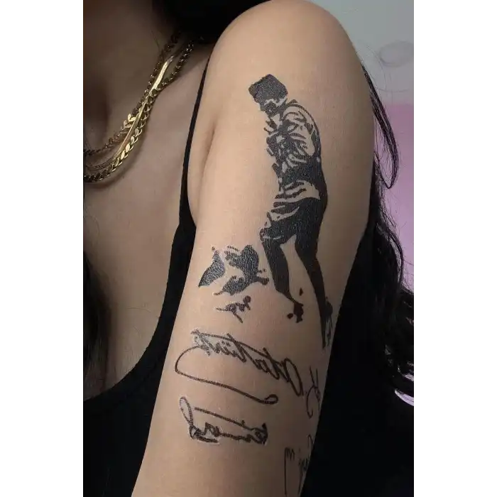 Geçici Atatürk İmza Dövme Tattoo