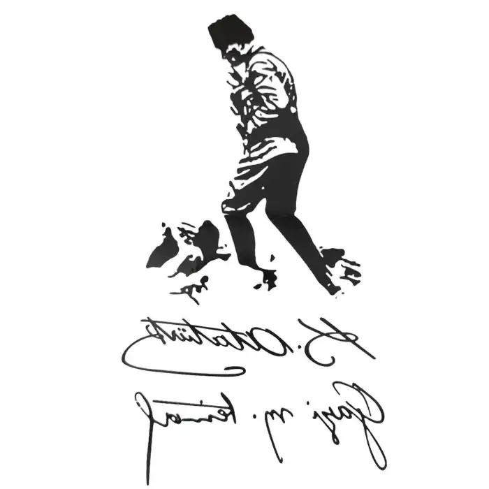 Geçici Atatürk İmza Dövme Tattoo