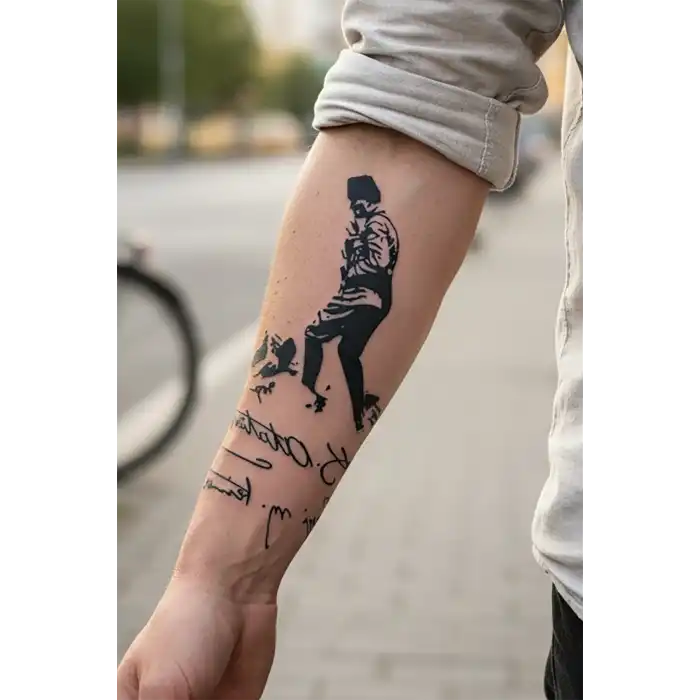Geçici Atatürk İmza Dövme Tattoo