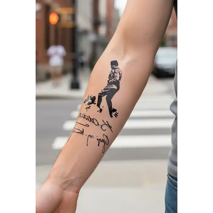 Geçici Atatürk İmza Dövme Tattoo