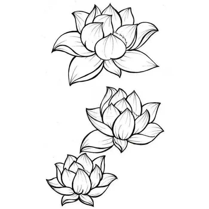 Geçici Çiçek Figürlü Mini Dövme Tattoo