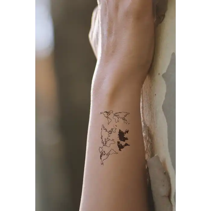 Geçici Dünya Mini Dövme Tattoo