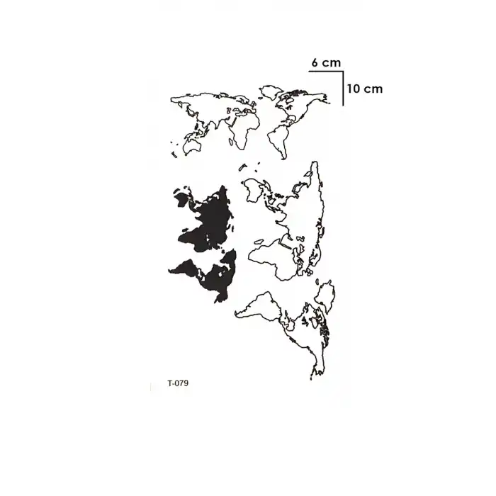 Geçici Dünya Mini Dövme Tattoo