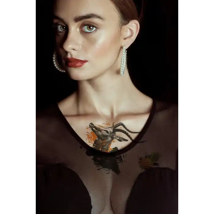 Geçici Geyik Dövme Tattoo