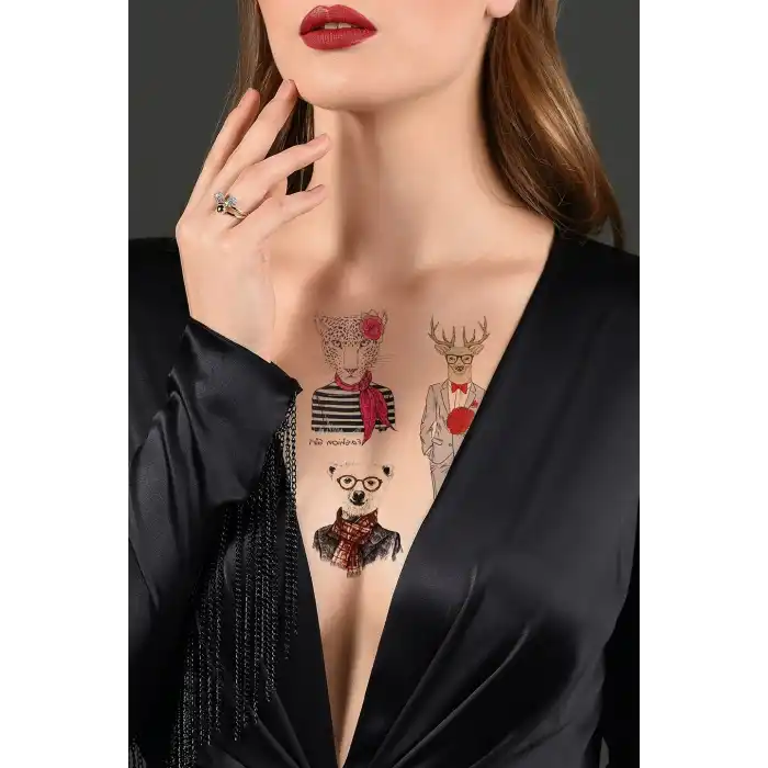 Geçici Geyik Dövme Tattoo