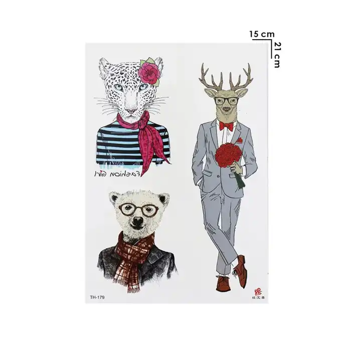 Geçici Geyik Dövme Tattoo