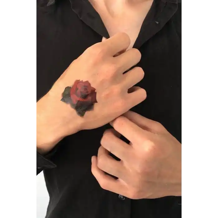 Geçici Gül Mini Dövme Tattoo