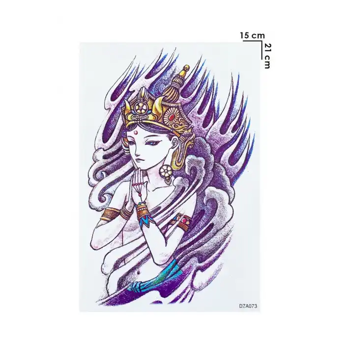 Geçici Kadın Modelli Dövme Tattoo