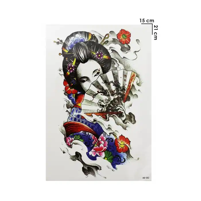 Geçici Kadın Modelli Dövme Tattoo