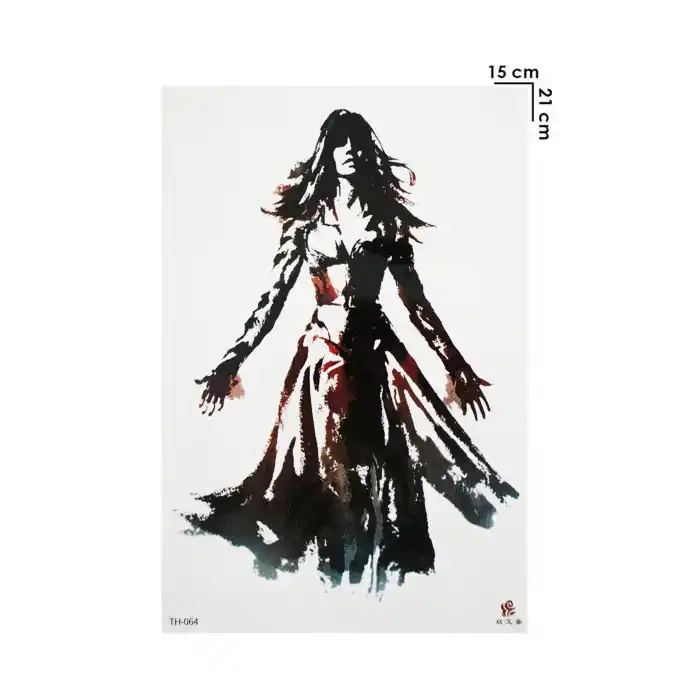 Geçici Kadın Modelli Dövme Tattoo