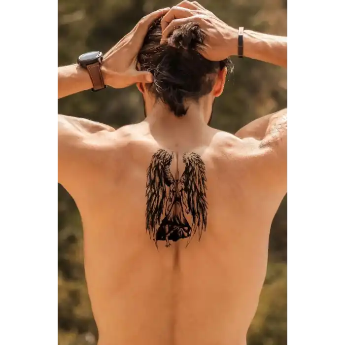 Geçici Kanatlı Savaşçı Dövme Tattoo